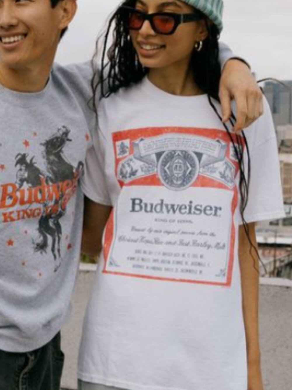 Budweiser Vintage Style Graphic Tee XXL Americana 4th of July Coastal Cowgirl